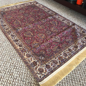 Handmade Silk Carpet “Scarlet”